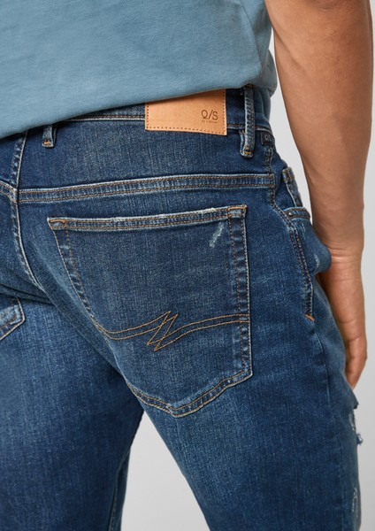 Herren Jeans | Slim: Jeans im Used-Look - SU55860