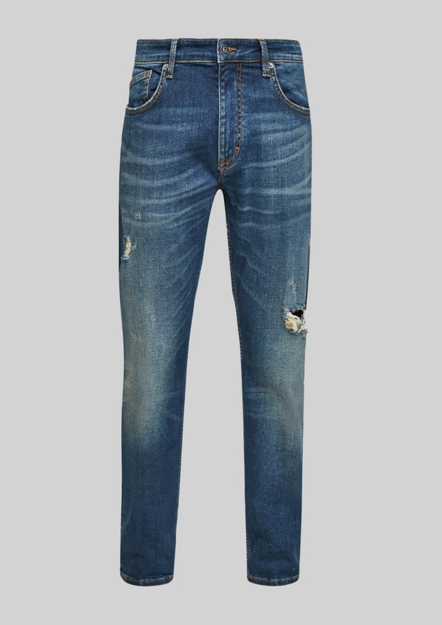 Hommes Jeans | Slim : jean au look usé - RZ81713