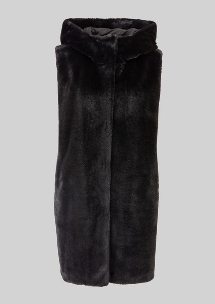 Women Jackets | Soft faux fur body warmer - QL19164