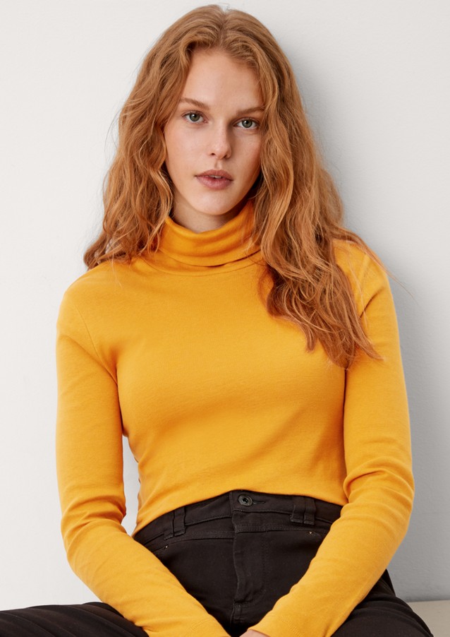 Damen Shirts & Tops | Rollkragenshirt aus Baumwolle - FQ93276