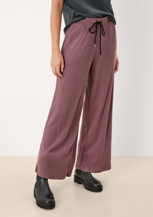 Femmes Pantalons | Loose : pantalon à texture côtelée - GV22387