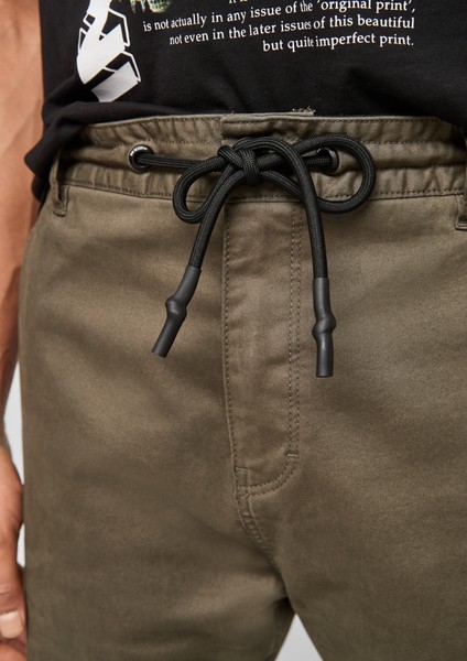 Men Trousers | Slim: tracksuit bottoms in blended cotton - UW03212
