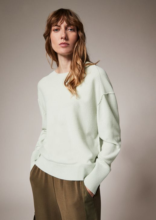 Wool jumper with cashmere from comma