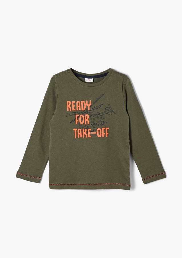 Junior Kids (sizes 92-140) | Long sleeve top with front print - OS77190