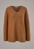 V-neck jumper with a textured finish from comma