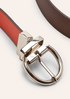 Reversible genuine leather belt from comma
