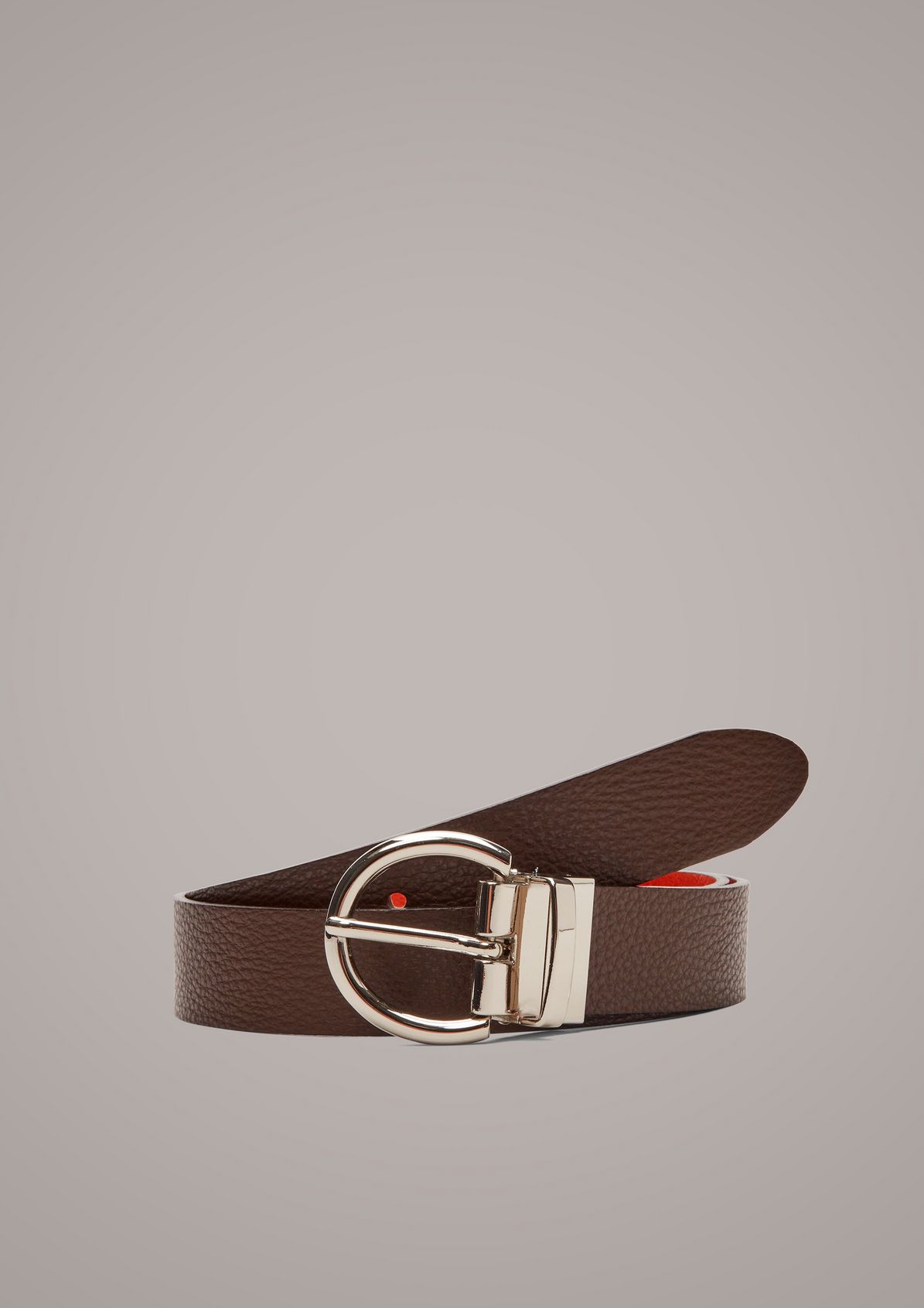 Reversible genuine leather belt from comma