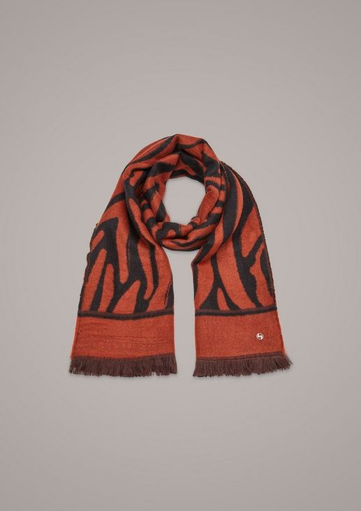 Zebra pattern scarf from comma