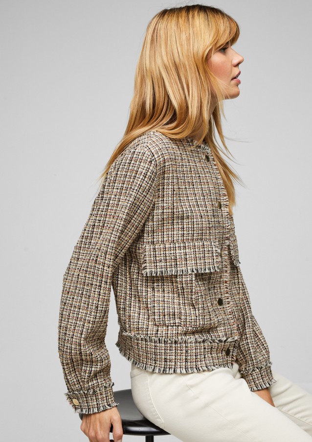 Damen Jacken | Blazerjacke aus Bouclé - GK15516