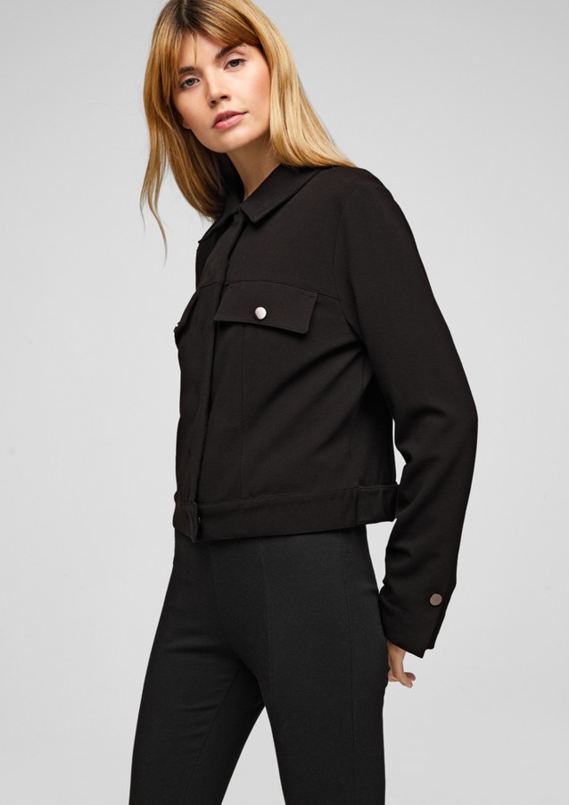 Women Jackets | Short jacket in interlock jersey - DC55669