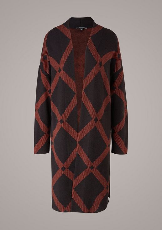 Jacquard patterned cardigan from comma