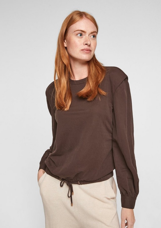 Femmes Shirts & tops | T-shirt en maille piquée à épaulettes - XO19130