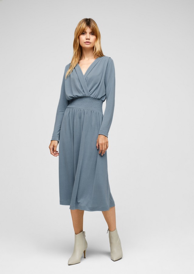 Femmes Robes | Robe longueur midi à détail smocké - XC26478