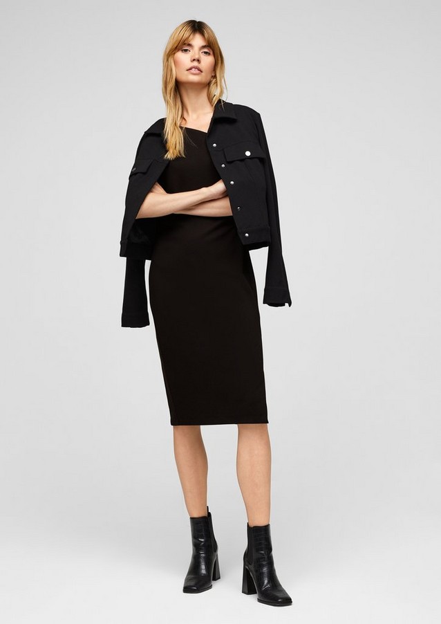 Femmes Robes | Robe en maille interlock animée d'une texture maille piquée - GM87912
