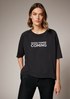 T-shirt with printed lettering from comma
