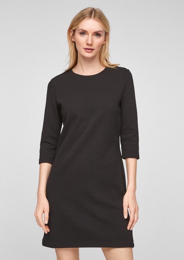 Women Dresses | Sweatshirt dress with a honeycomb pattern - IA97798