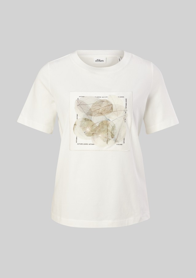 Femmes Shirts & tops | T-shirt en jersey à imprimé satiné - TP69886