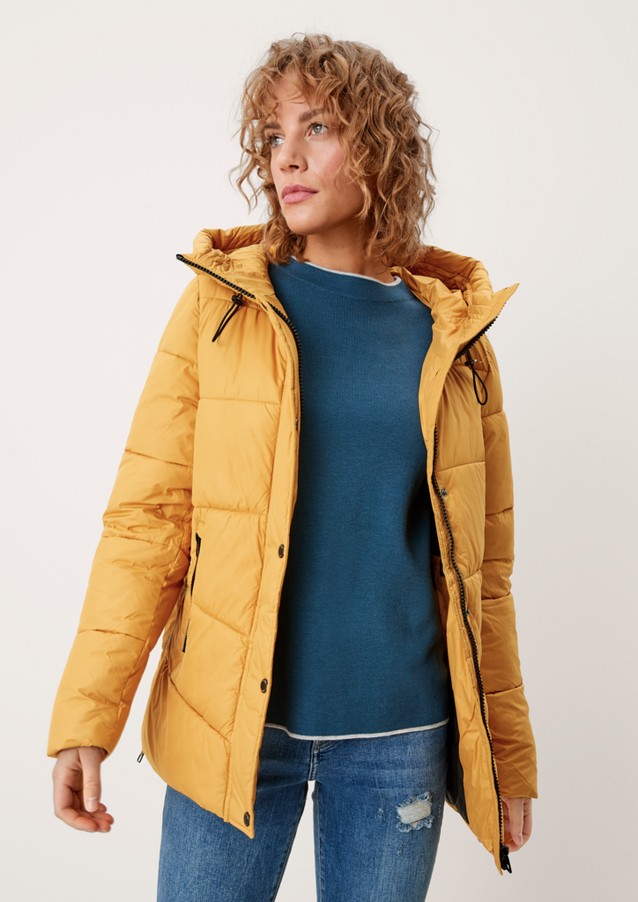 Women Jackets | Quilted jacket with a stand-up collar - KZ25900