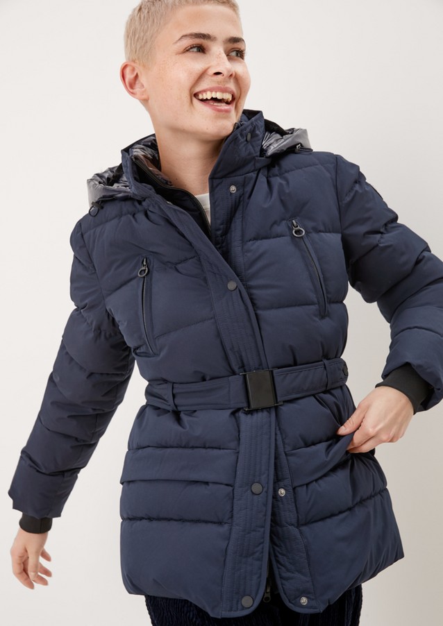 Women Jackets | Puffer jacket with faux fur - OC15846