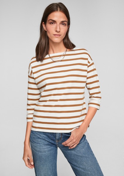 Damen Shirts & Tops | Streifenshirt mit 3/4-Arm - CB46544