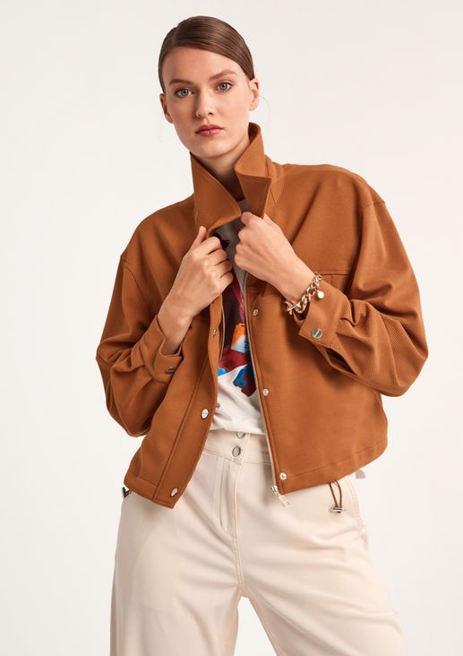 Twill jersey jacket from comma