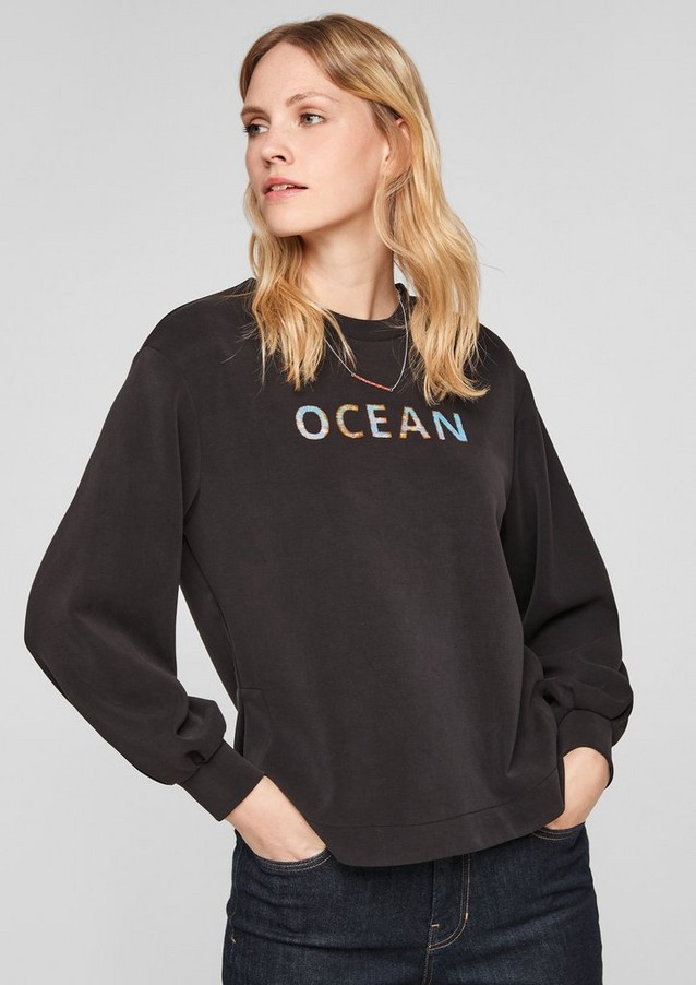 Women Jumpers & sweatshirts | Sweatshirt with lettering - MX56335
