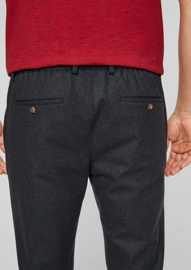 Men Trousers | Slim: trousers with waist pleats - MV92341