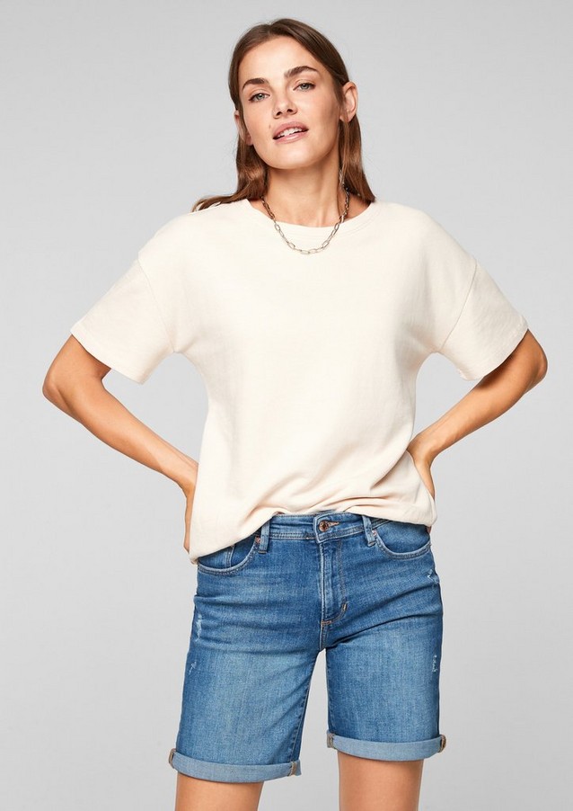 Women Jeans | Slim: garment-washed Bermudas - ZY05854