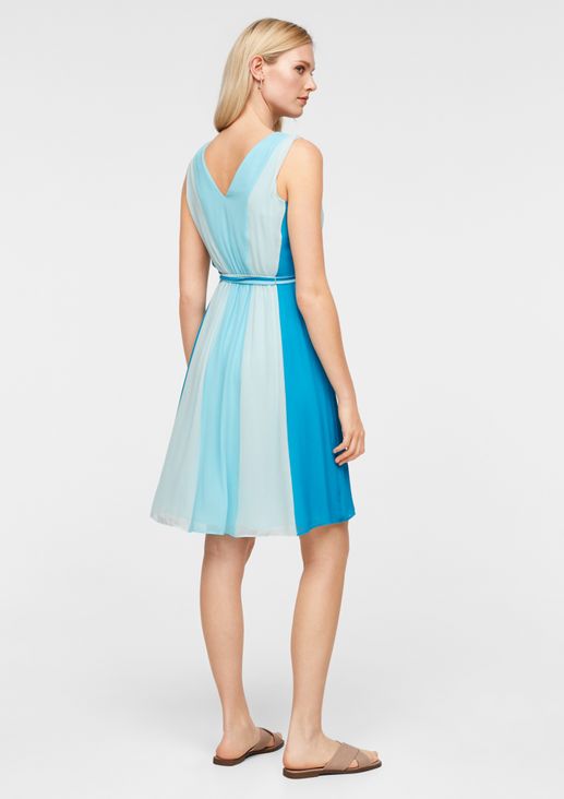 V-neck dress with colour graduation from comma