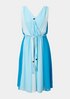 V-neck dress with colour graduation from comma