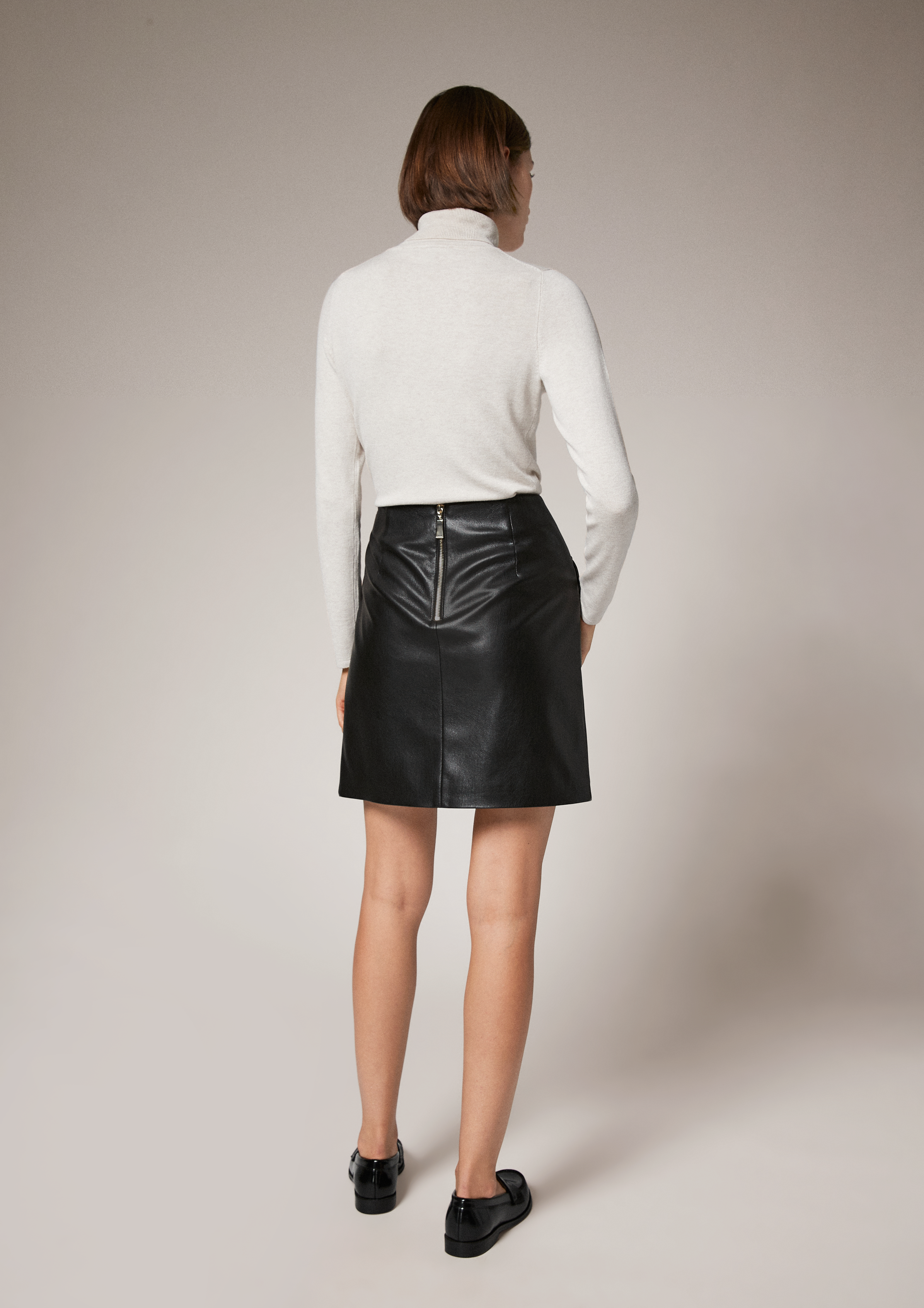 faux leather skirts