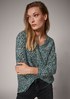 Crêpe blouse with all-over print from comma