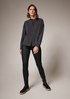 Blended modal blouse with a stand-up collar from comma