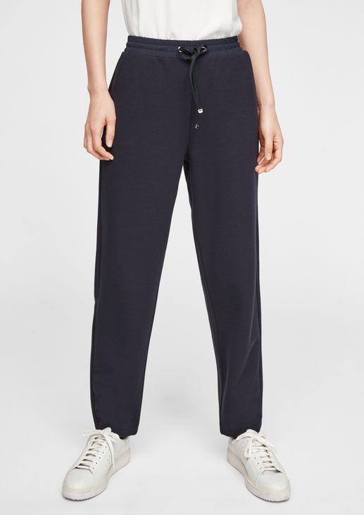 Regular Fit: Interlock trousers from comma