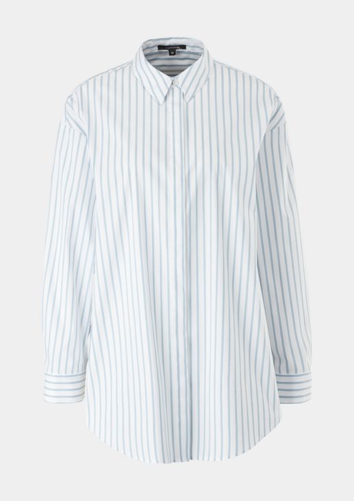 Loose-fitting blouse with stripes from comma