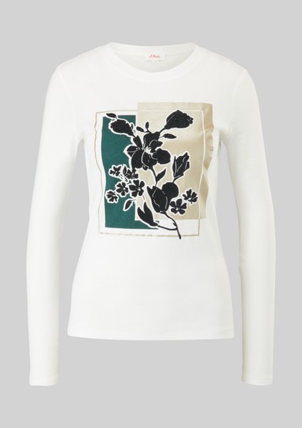 Damen Shirts & Tops | Langarmshirt mit Frontprint - MU32927
