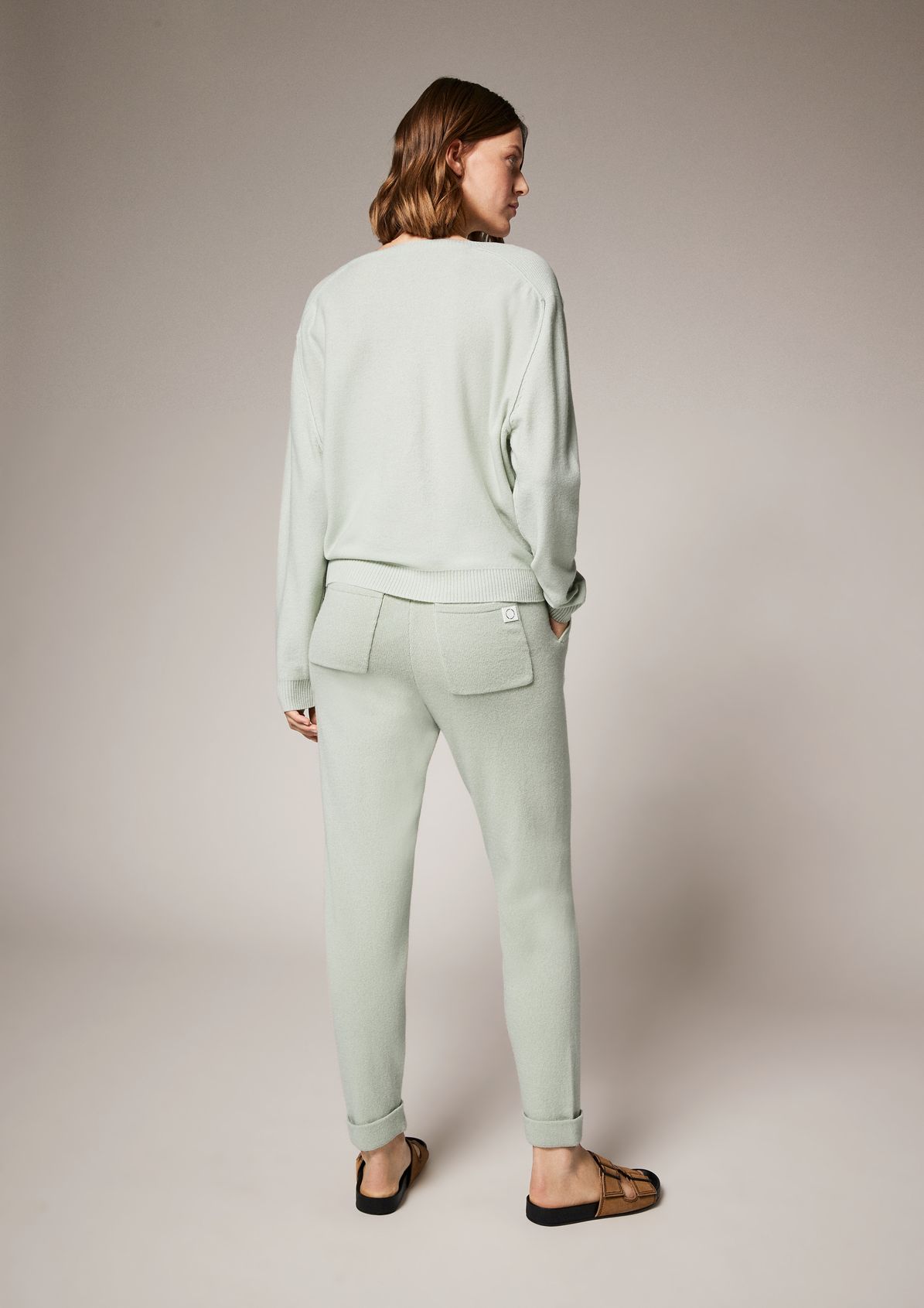 Wool blend tracksuit bottoms from comma