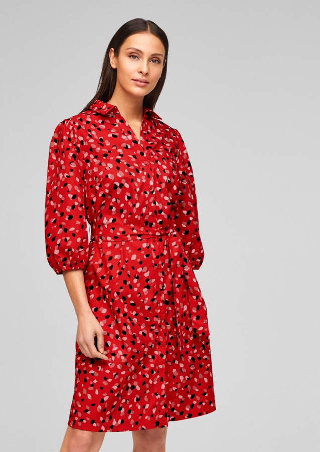 Damen Kleider | Baumwollkleid mit Allover-Print - LT11133