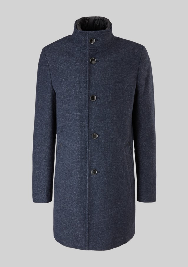 Herren Jacken & Mäntel | Hochwertiger Mantel aus Wollmix - WA06182