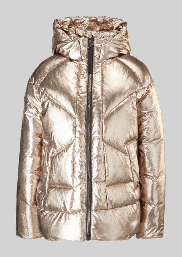 Women Jackets | Puffer jacket in a metallic look - LI69287