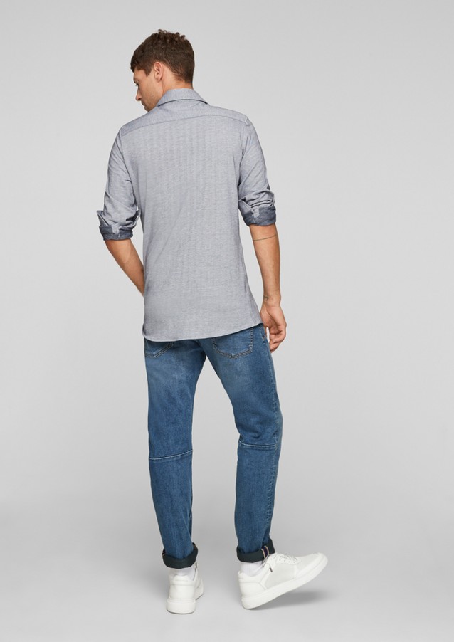 Hommes Chemises | Slim : chemise en jersey à motif - RX57981