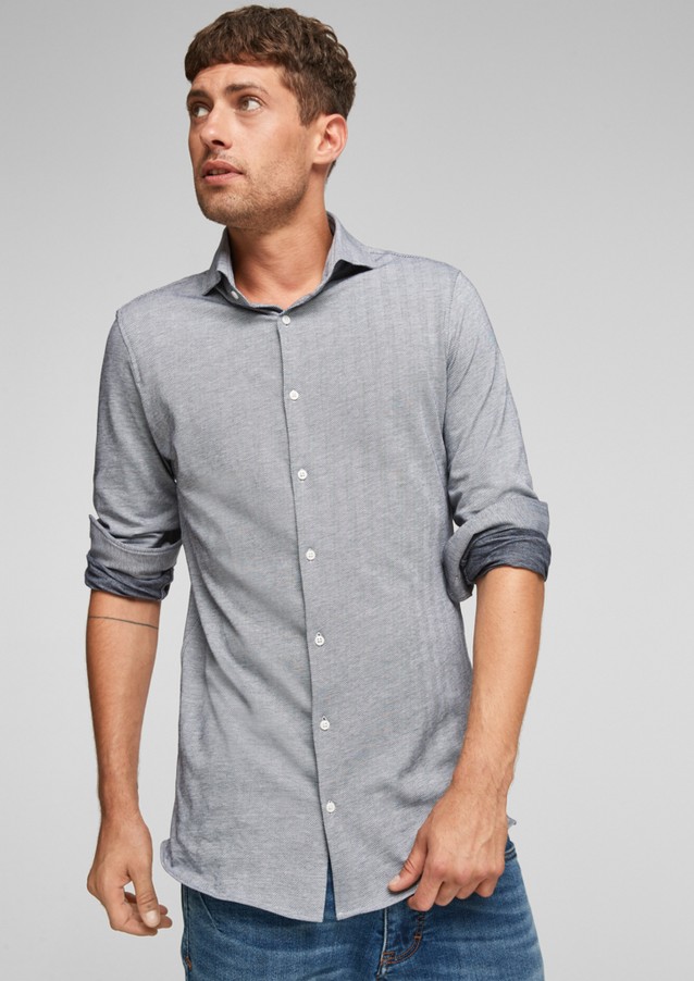 Hommes Chemises | Slim : chemise en jersey à motif - RX57981