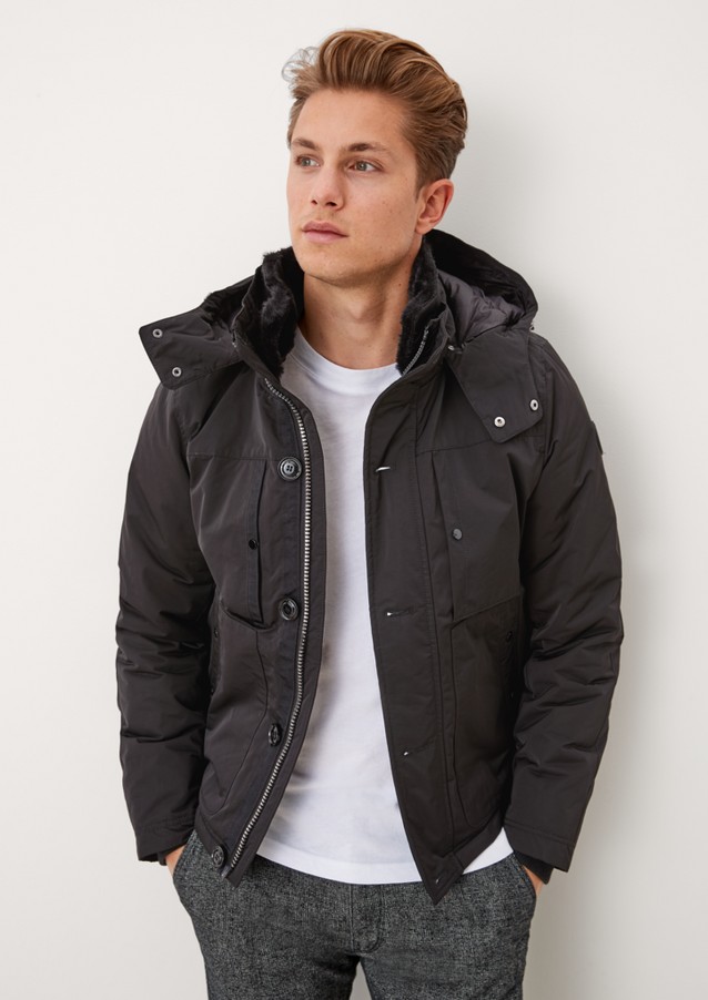 Men Jackets & coats | Jacket with detachable faux fur - WN35447
