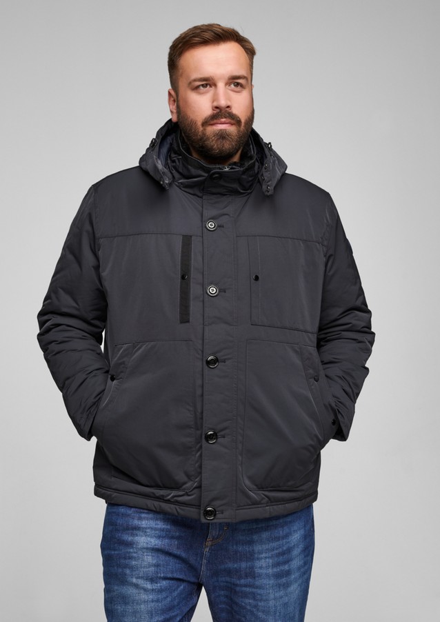 Men Big Sizes | Water-resistant jacket with faux fur - JL01808