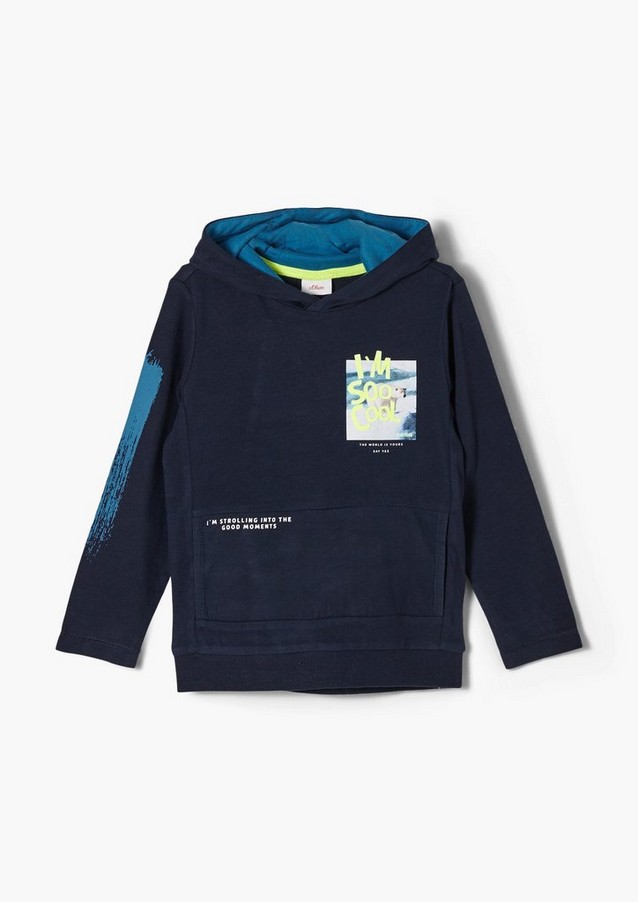 Junior Kids (sizes 92-140) | Hooded top with a print detail - IJ70055