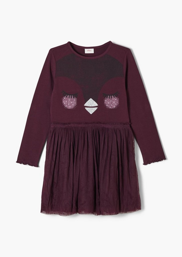 Junior Kids (sizes 92-140) | Jersey dress with a mesh skirt - PR97699
