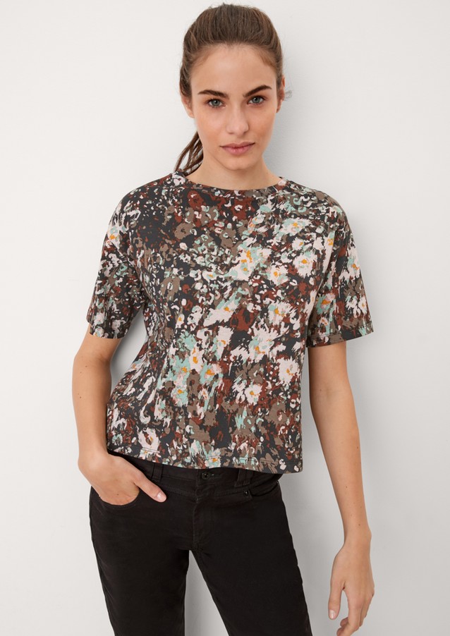 Braun XL Rabatt 54 % Quart Bluse DAMEN Hemden & T-Shirts Bluse Print 
