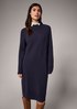 Turtleneck dress with block stripes from comma