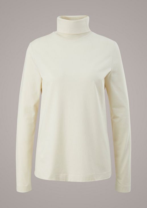 Jersey top with a polo neck from comma