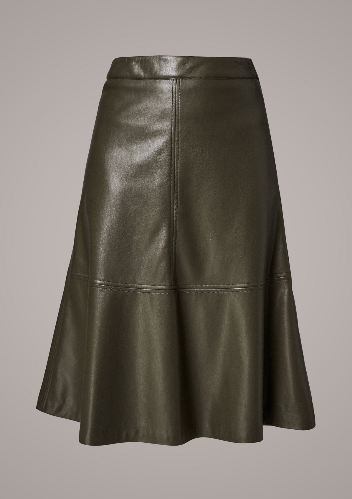 A-line skirt in a nappa look from comma